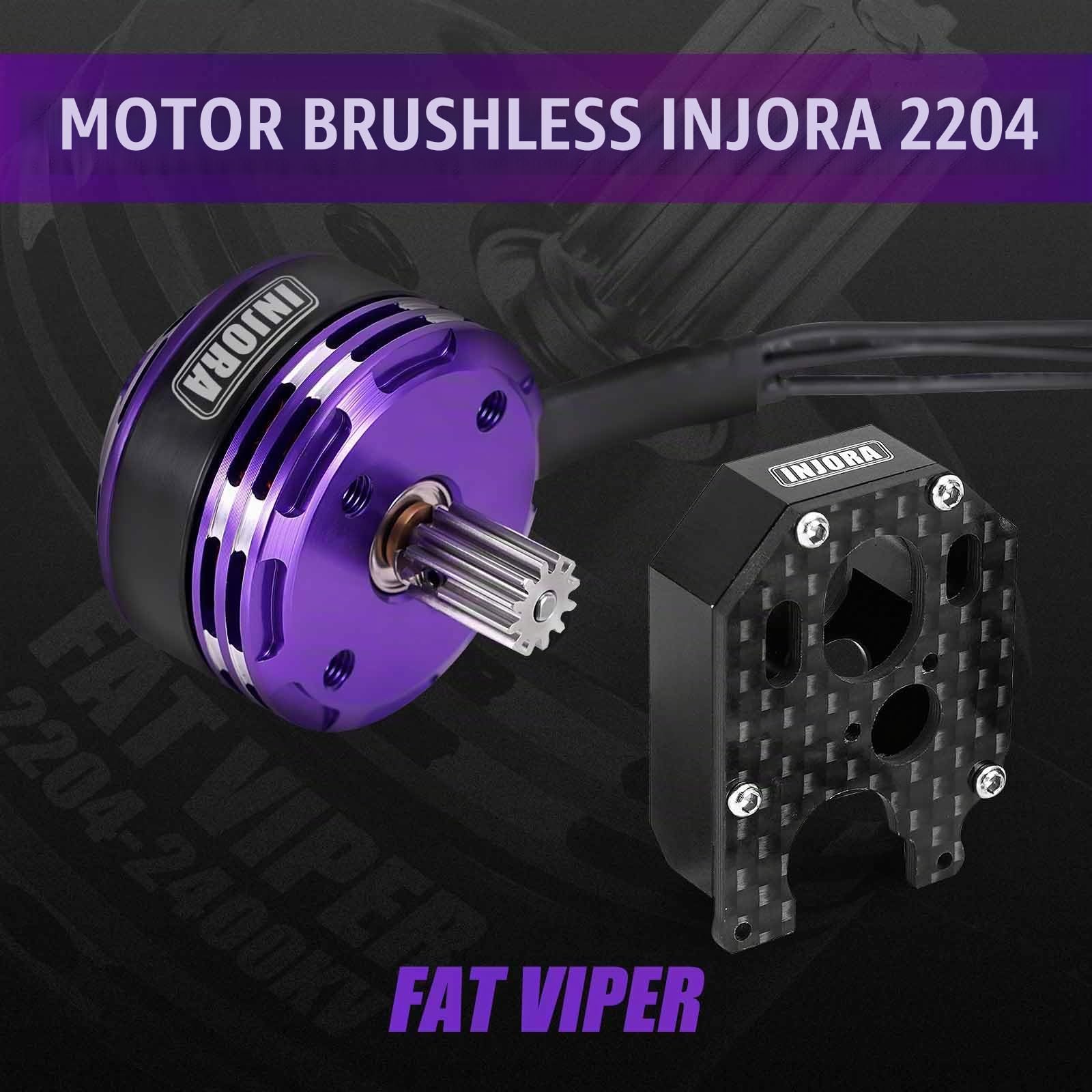 INJORA MBL32 G2 ESC Sin Escobillas Impermeable & Motor Outrunner 2204 Fat Viper para 1/24 Axial SCX24