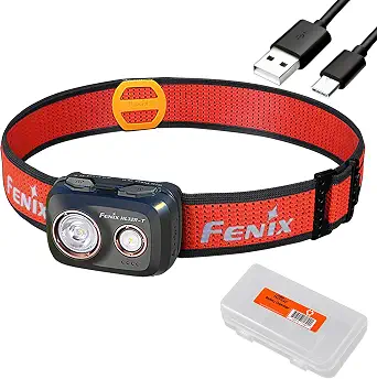 Fenix HL32R-T Trail Running Headlamp, 800 Lumen, USB-C Rechargeable, Lightweight, Dual Beam