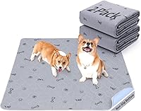 Vista 16 de Almohadillas lavables para orina para mascotas pequeñas, paquete de 2 almohadillas reutilizables de entrenamiento para mascotas lavables, 36x72