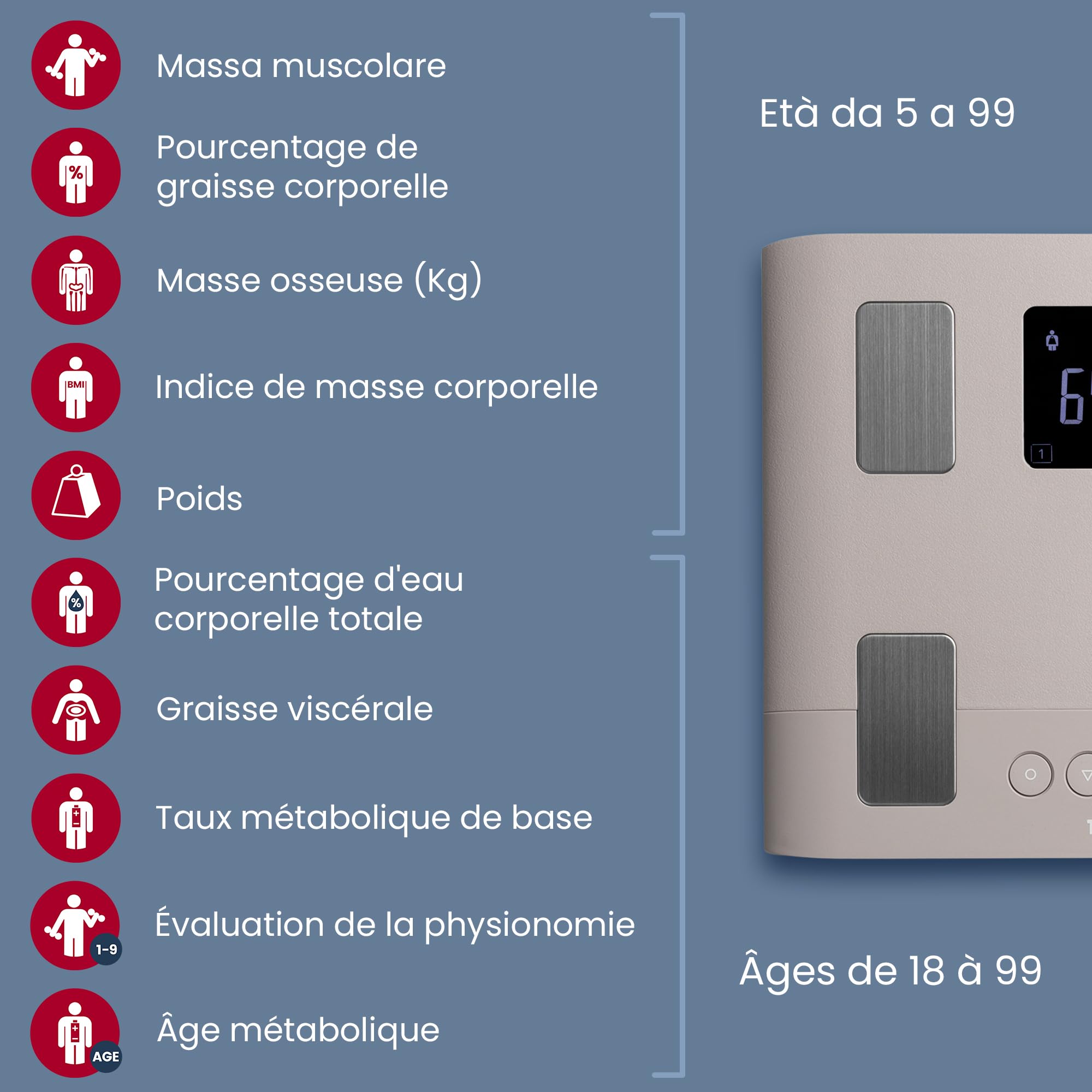 TANITA BC-333LE - Balance intelligente pour toute la famille - Favorise une image corporelle positive