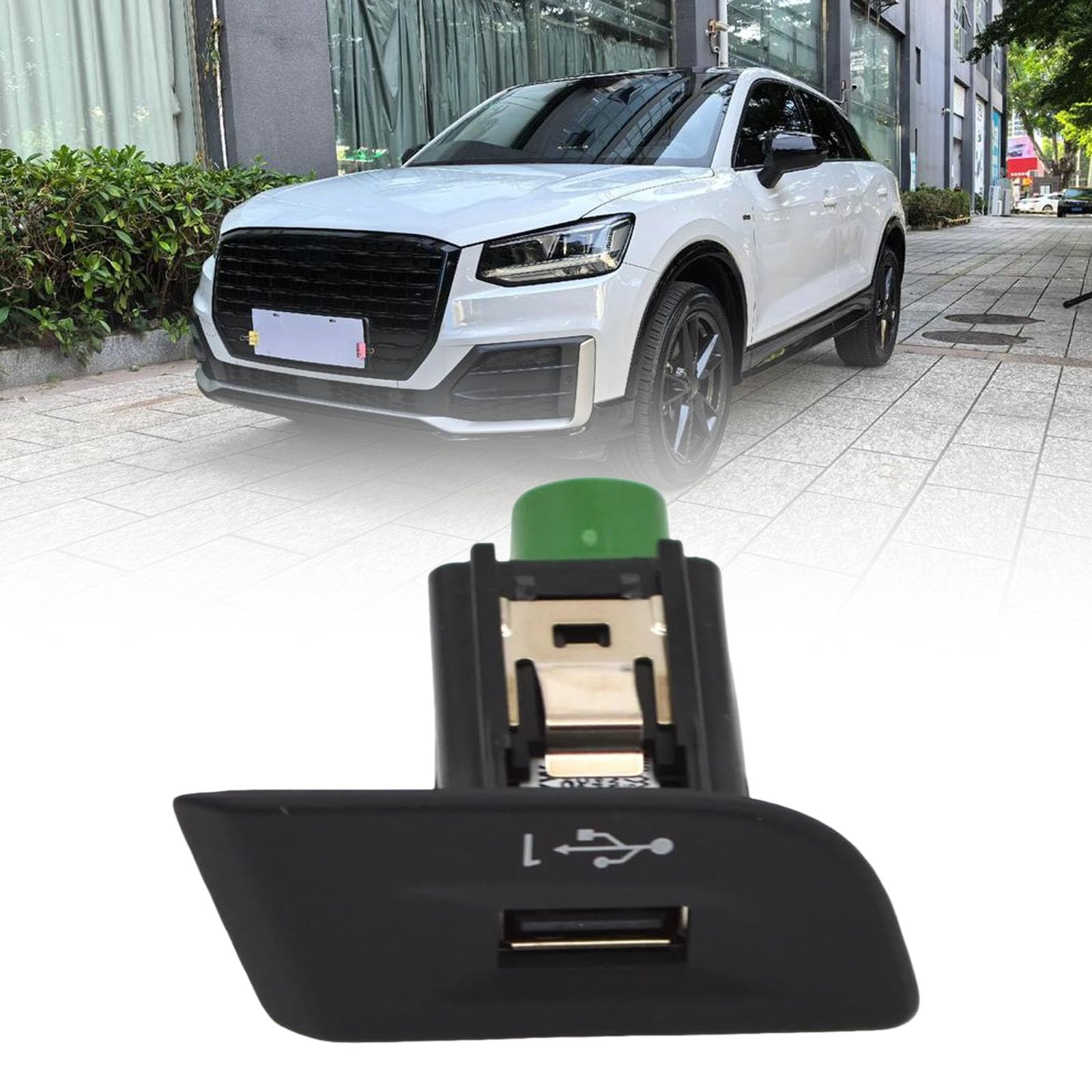 Hub de charge USB de cabine arrière pour Q2 SQ2L avec technologie de charge simultanée des appareils et stabilité des signaux 81B035726 Module de charge anti-interférences pour voiture