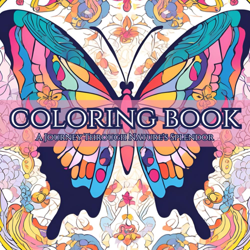 Serene Nature Adult Coloring Book For mind clarity: Relax and Calm your mind Through Nature's Splendor behond the busy life