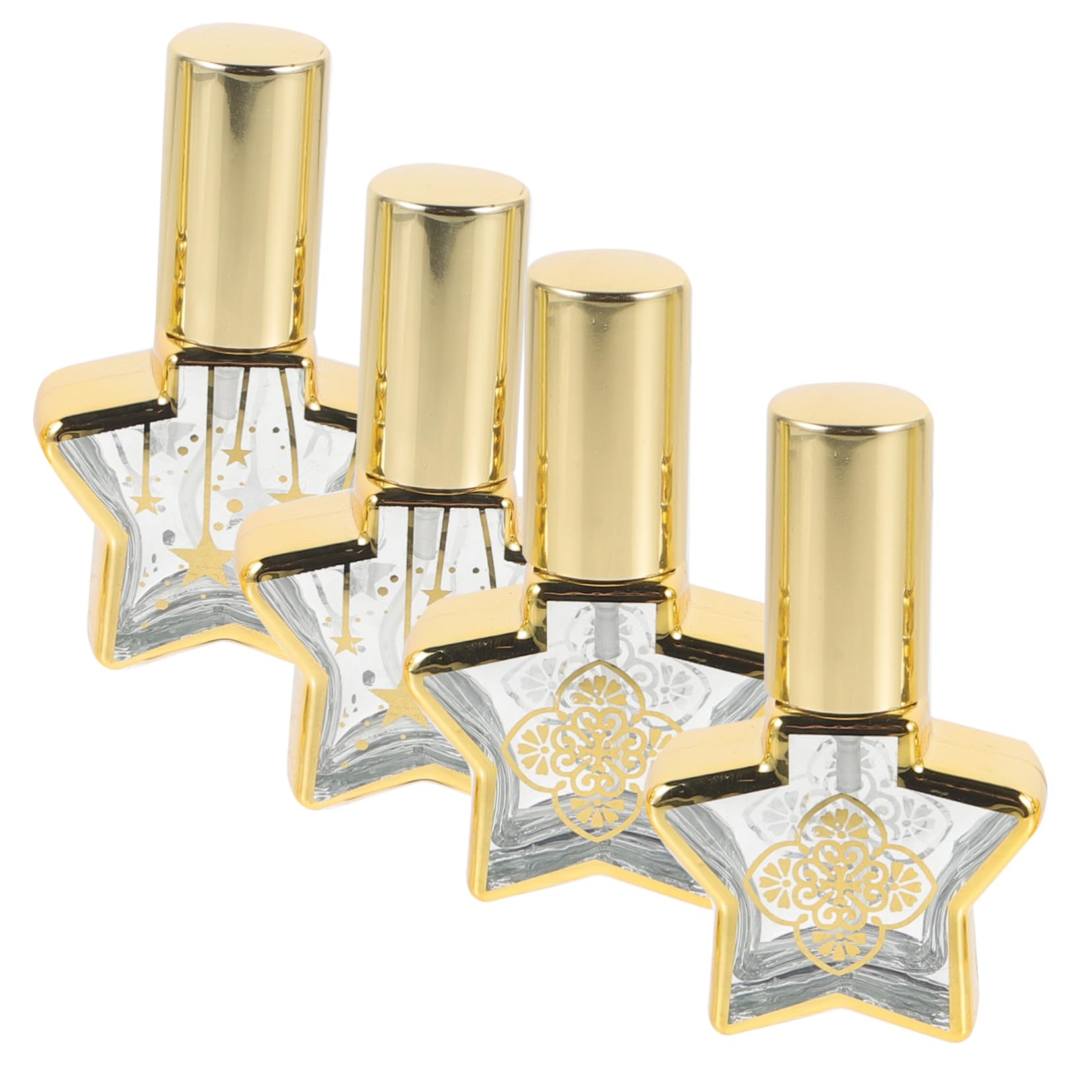 Housoutil 12 Piezas pequeña botella de perfume vacía botella de spray atomizadores de niebla fina portátil rociador de perfume frascos de de vidrio antiguo pulverizador