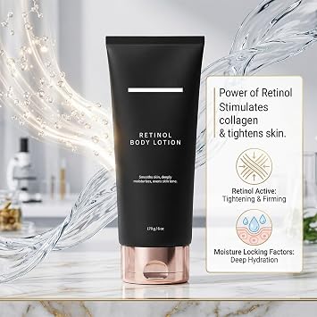 Retinol Body Lotion for Women, Anti Aging Firming Body Cream