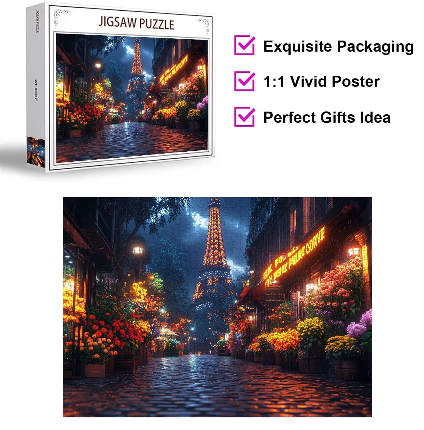 Puzzle 6000 Pezzi Città Puzzle Classici per Gioco Familiare, n-17 | Impossibile Puzzles, Intrattenimento Creativo, Rilassamento Intelligence, Regalo per Amore e Amico, Decorazioni Casa, Strada