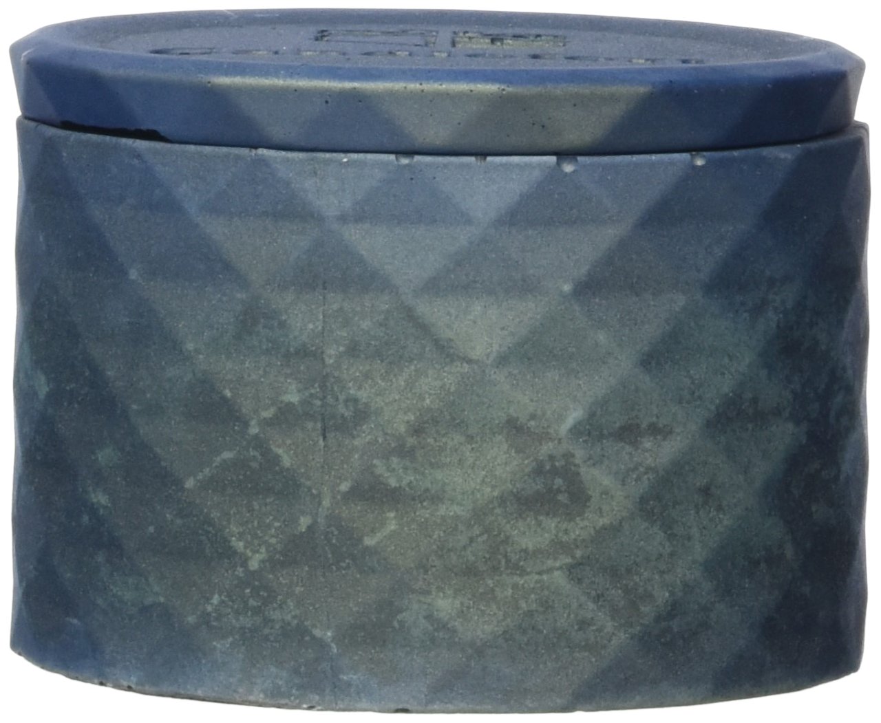 Candellana Candles Candlefort Concrete Candle-Poly I-Dark Blue, Scent: for Him