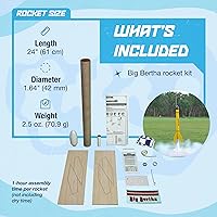 Vista 3 de Estes 1948 Big Bertha Model Rocket Kit, Intermediate Flying-Rocket-Model Kit for Ages 10+
