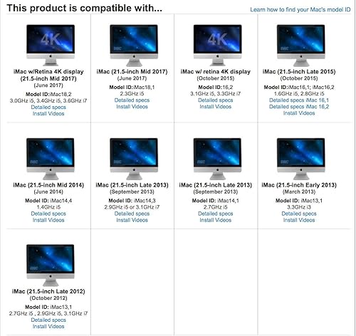 Miniatura 4 de OWC Paquete de actualización SSD para iMac 2012-2019, Mercury Electra 1.0TB 6G SSD, Express 2.5" USB 3.0 HDD, herramientas de instalación y juego de