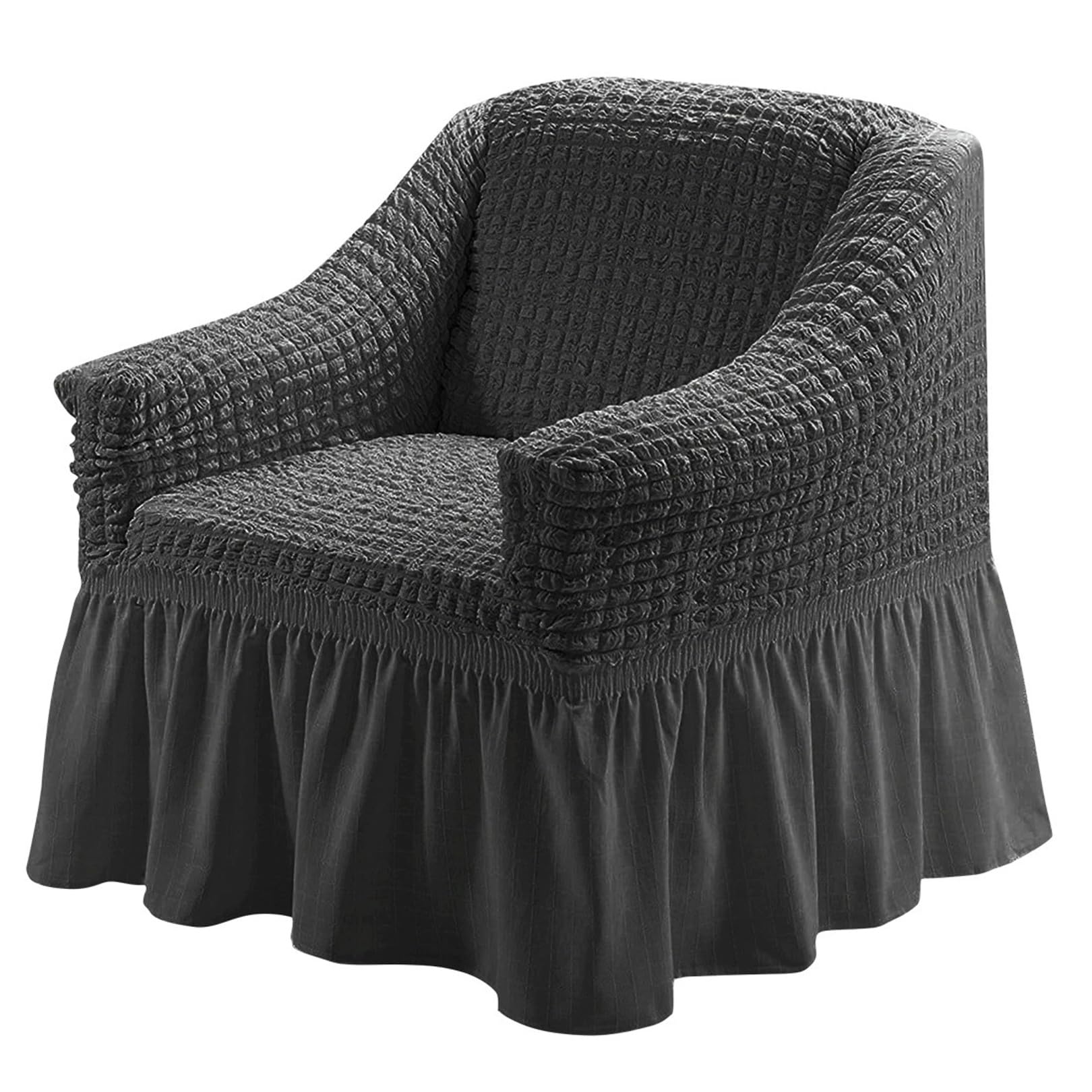Snqzo D Sofa Covers With Skirt High Stretch Sofa Slipcover 1/2/3/4 Seater Super Soft Covers All-Inclusive Couch Covers With Arms Universal Urable Sofa Covers Furnitu(Size:2 Seater(145-185Cm),Color:d)