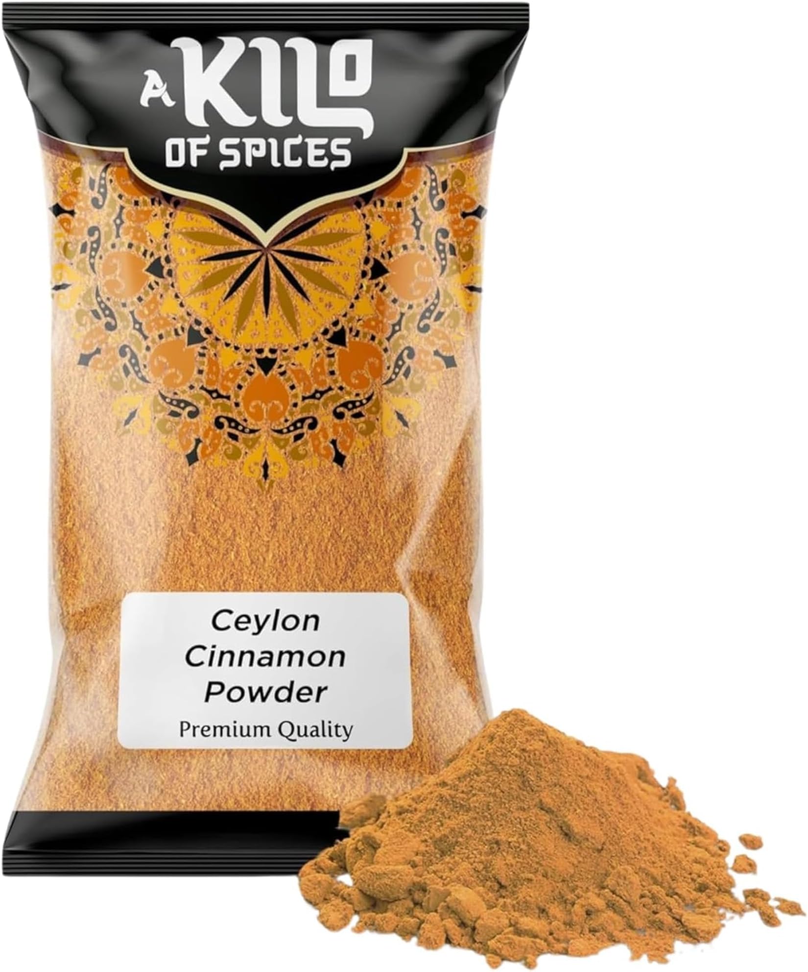 A Kilo Of Spices | Premium Ceylon Cinnamon Powder 1 Kg - True Cinnamon for Baking, Cooking, Beverages & Health Benefits | Vegan, Ethically Sourced, Low Coumarin | Real Ground Ceylon Powder