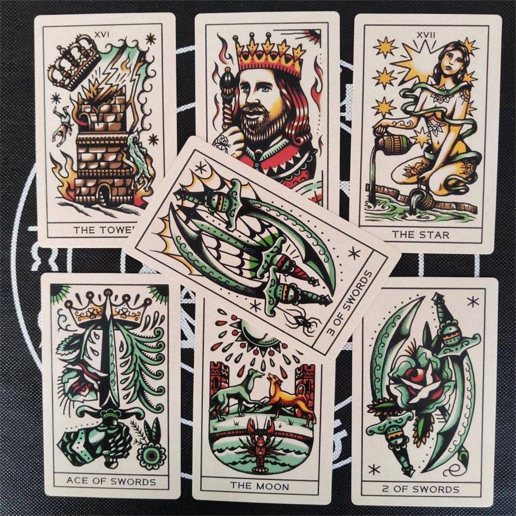 Amazon.co.jp: タトゥータロットデッキ,tattoo tarot,tarot deck