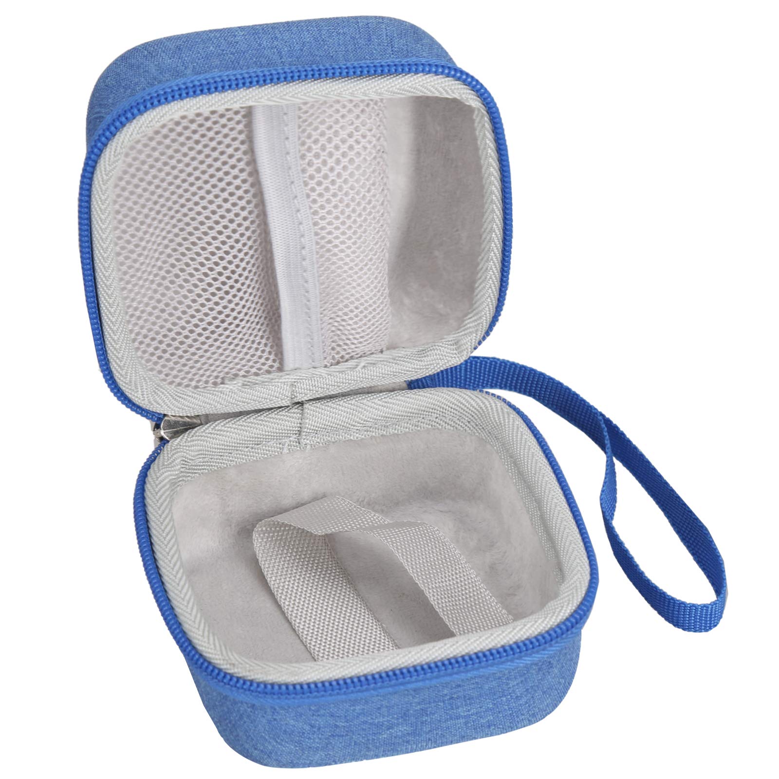 Custodia rigida in EVA per stampante termica BT wireless PeriPage Mini Pocket (blu-grigio Villus all'interno)