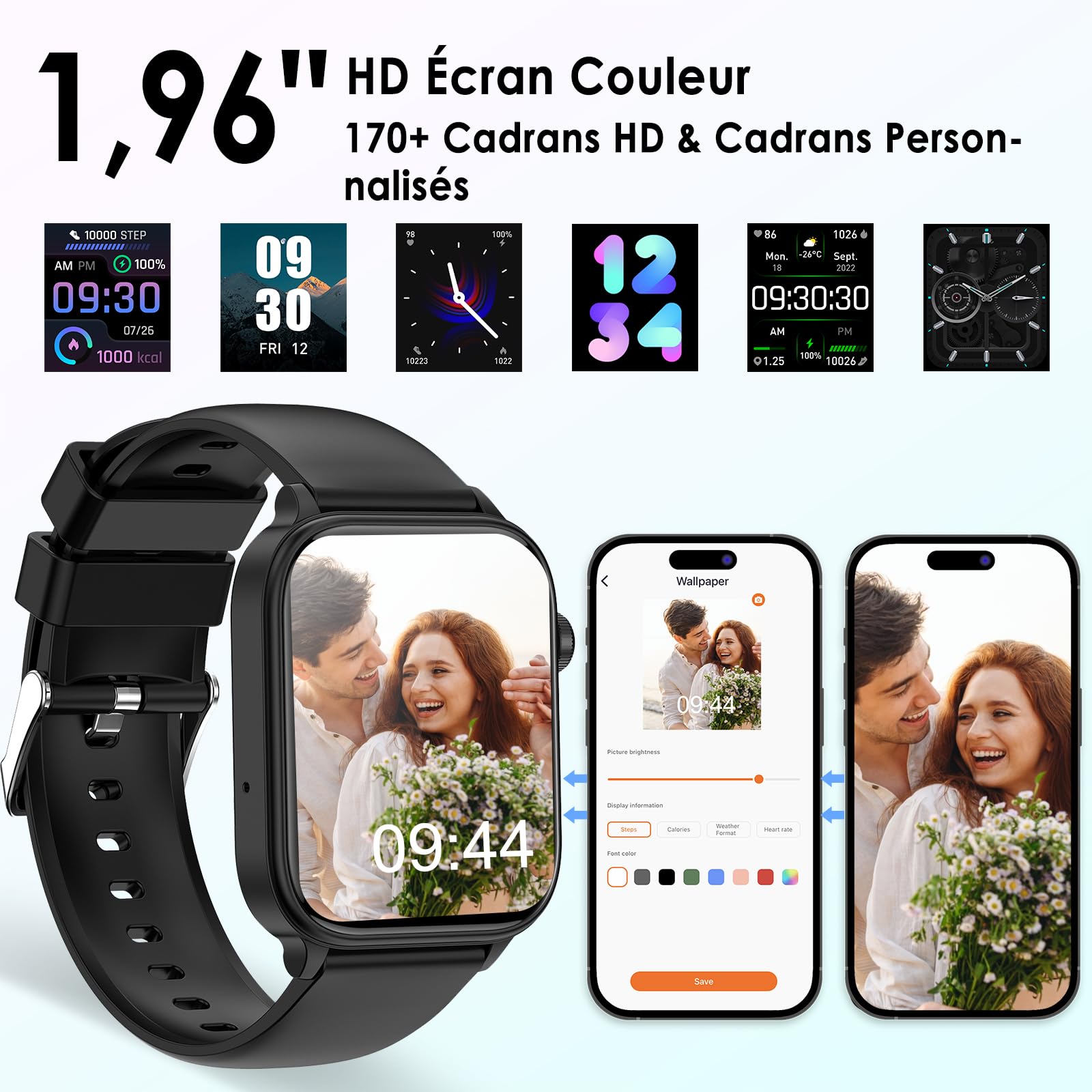 Marsyu 2026 Montre Connectée Santé avec ECG/HRV/Pression Artérielle/Sommeil