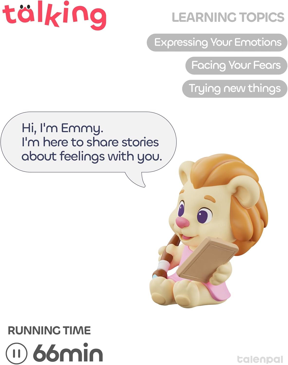 5 PCS Lion Family Audio Character Set,with Bedtime Story Audio Play Doll,Voice Copy Story Play Character for Kids Boys Girls (Gear +Mira +Rio +Emmy +Pixel)