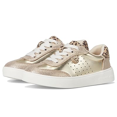 MICHAEL Michael Kors Kids Jem Scotty (Little Kid/Big Kid) Girls Shoes Pale Gold Metallic/Leopa
