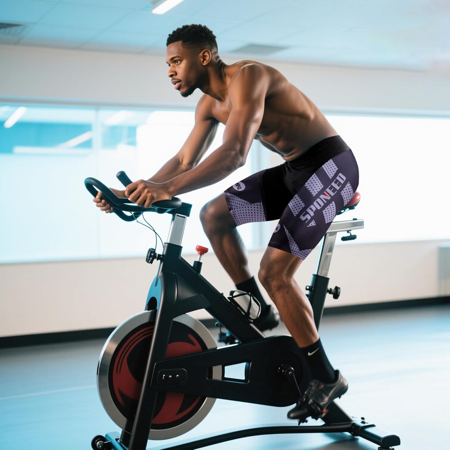 sponeed Men's Cycling Shorts Padded Bicycle Riding Pants Bike Biking Clothes Cycle Wear Tights - Image 2