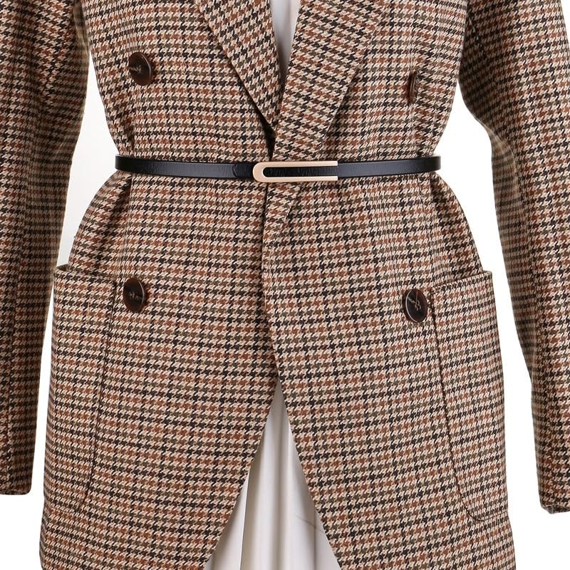 Waistband For Women's Dress Shirt With Waist Cinched Cowhide Korean Decorative Belt2