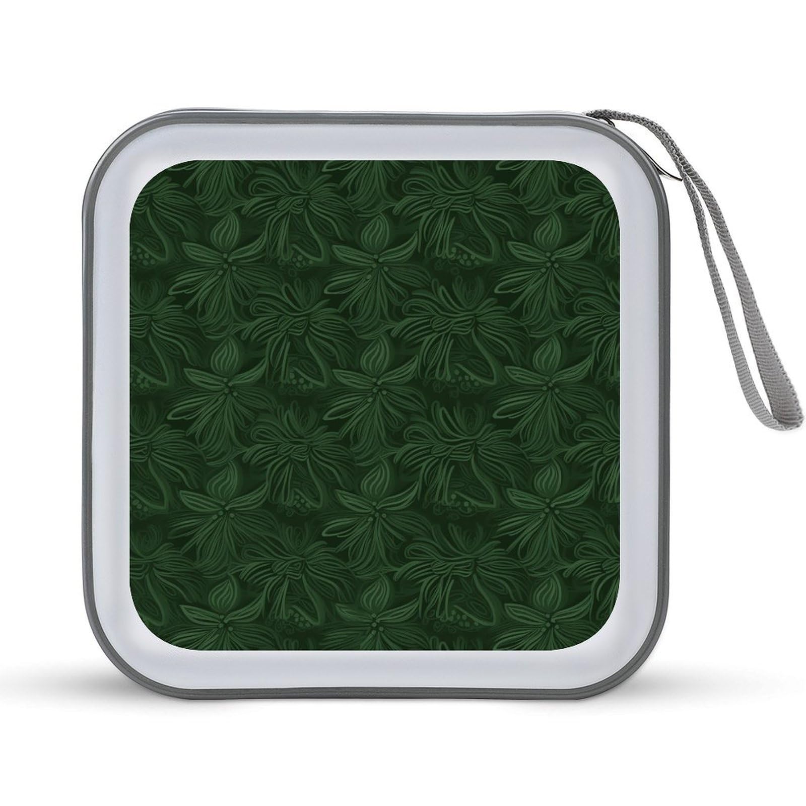Estuche para CD rígido Hunter con diseño floral de pétalos y gran capacidad