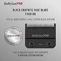 Vista 2 de BaBylissPRO Barberology Replacement Black Graphite Replacement Fade Blade for Hair Clippers (FX8010B)