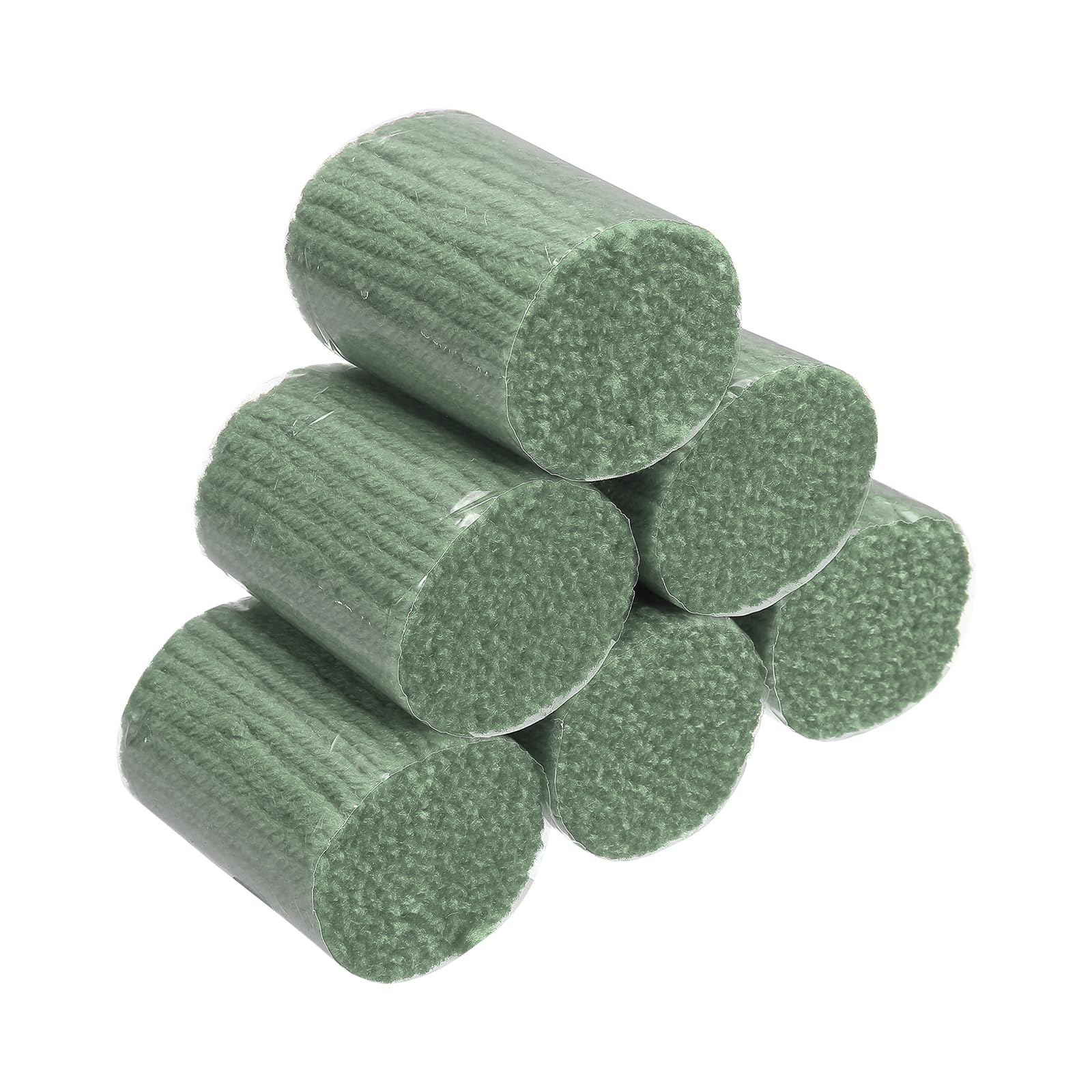 sourcing map 6 Rolls Latch Hook Yarn, 3mm Matte Green Latch Hook Kit Yarn Making Crochet Bundles for Rug Adults Beginners Tapestry DIY Craft