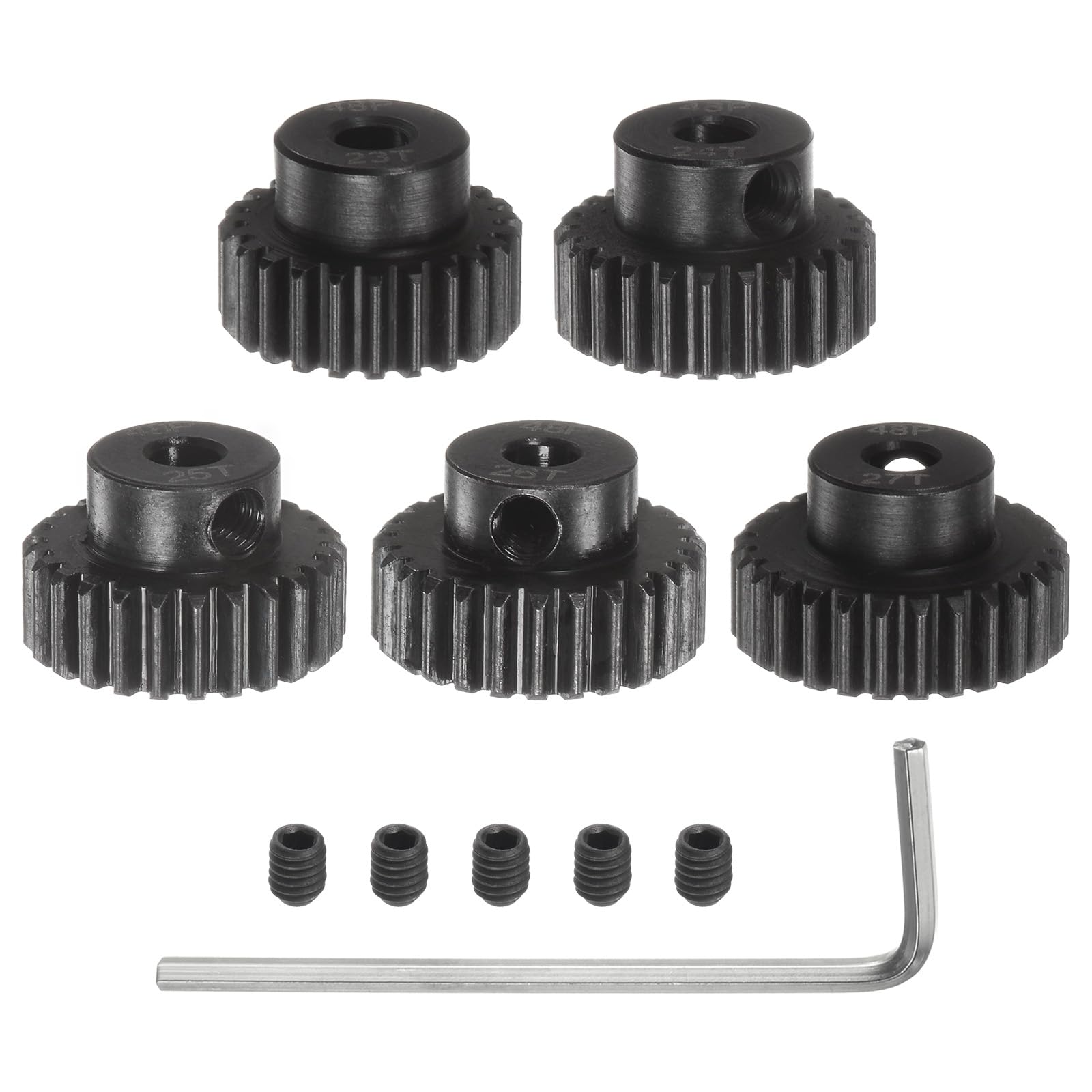 QUARKZMAN 64P Ritzel-Set – 5 Stück, 41T-45T, Für 3,175 Mm RC-Motorwelle