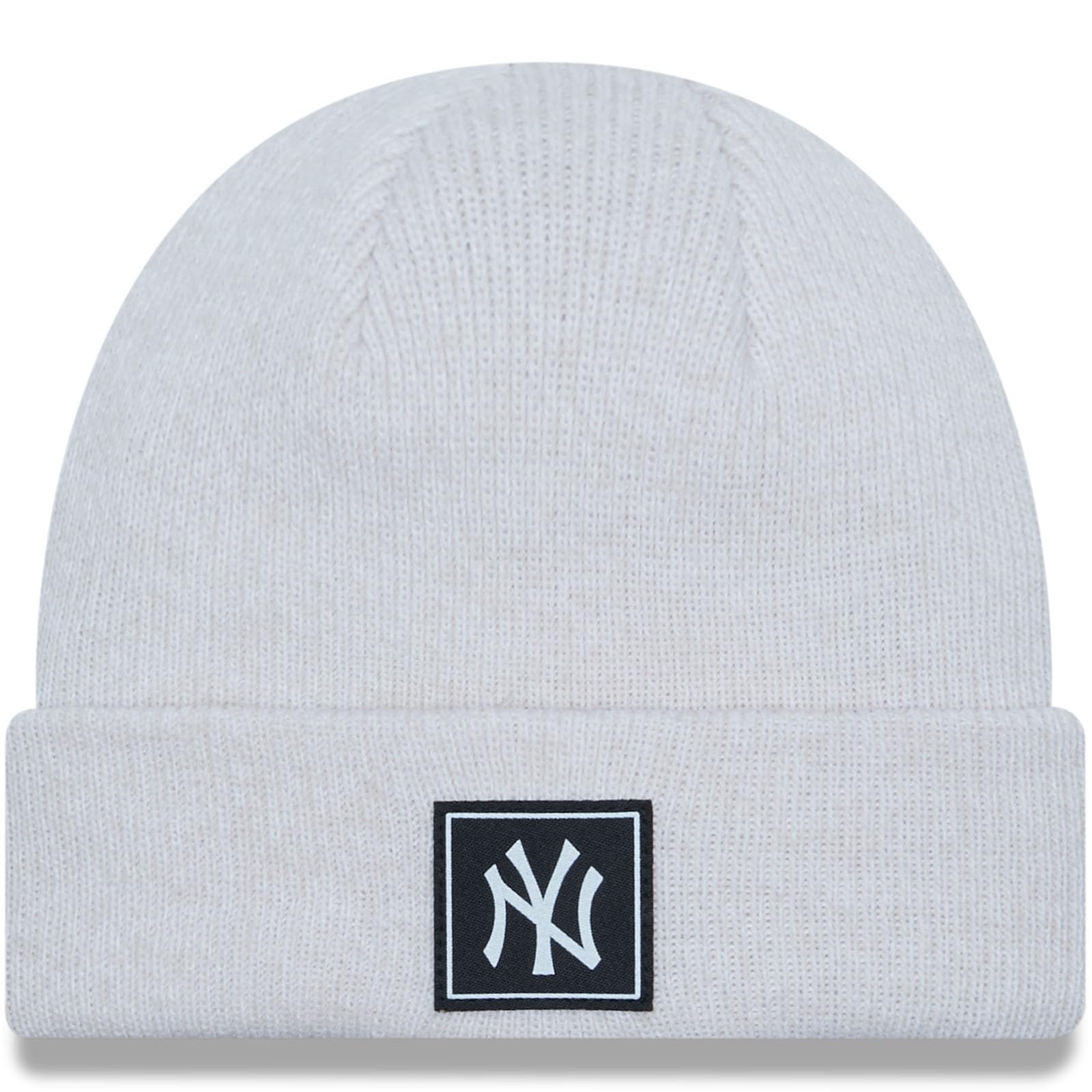 New Era White Knit Kids Winter Beanie - New York Yankees - Toddler