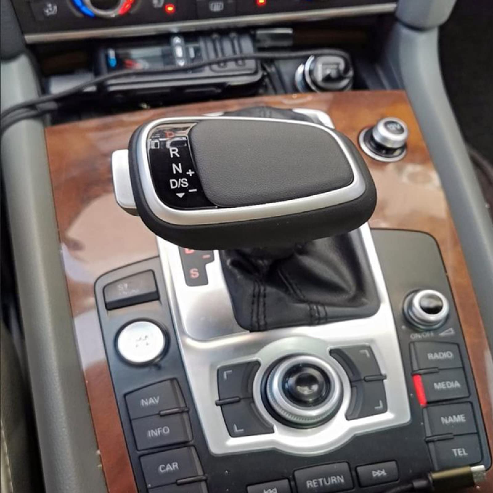 Perilla de Cambio de Marchas automática para Coche, manija de Palanca de Cambios, para Audi Q7 2006 2007-2011 2012 2013 2014 2015 2016, Volante a la Izquierda