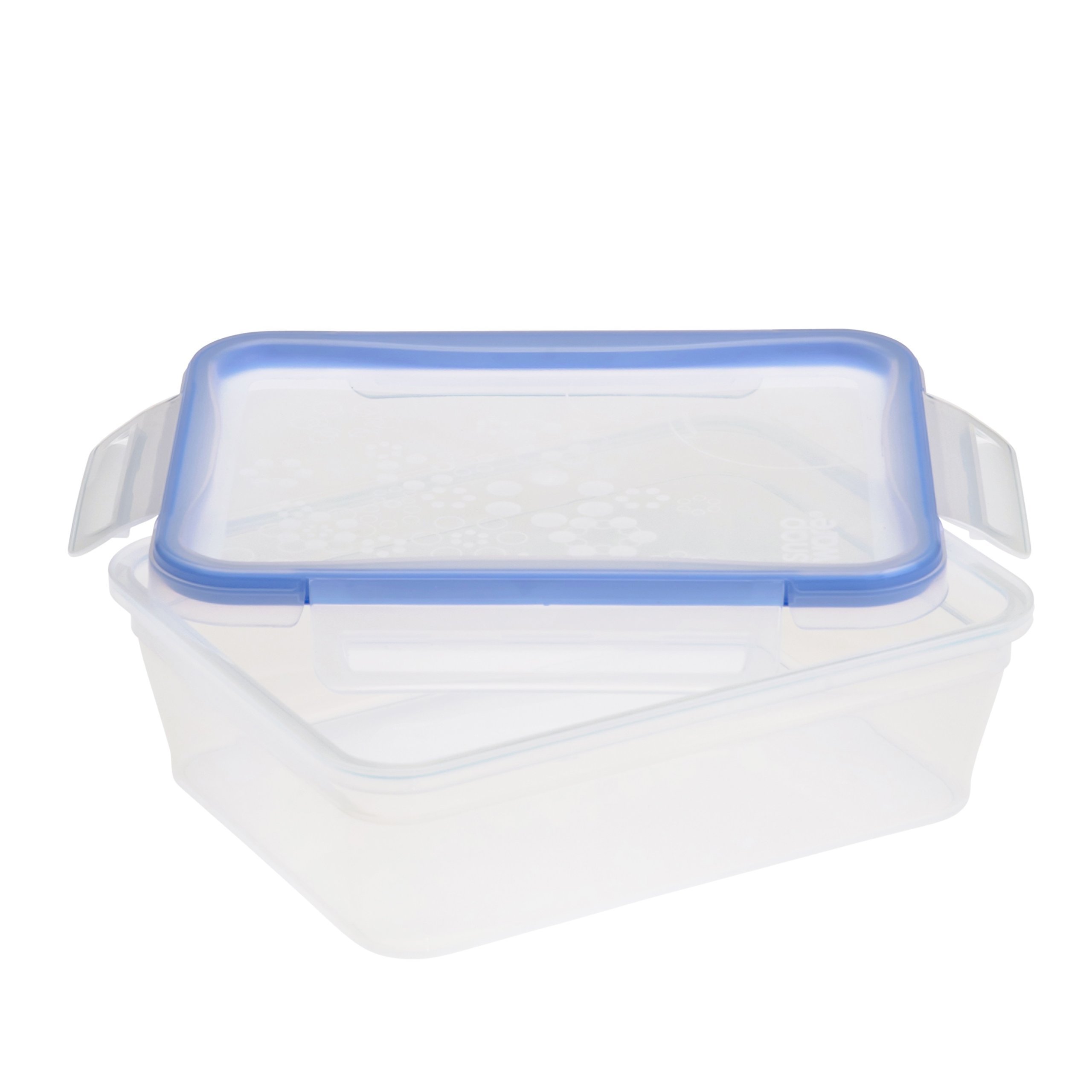 Snapware Total Solution 8.5-Cup Plastic Food Storage Container with Lid, 8.5-Cup Rectangular Meal Prep Container, Non-Toxic, BPA-Free Lid with 4 Locking Tabs, Microwave, Dishwasher, and Freezer Safe