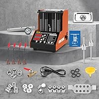 Vista 9 de CMTOOL 12 funciones, máquina de prueba de inyector de combustible ultrasónico, kit de limpieza y prueba de inyector de 4 cilindros de 70 W, 9 modos