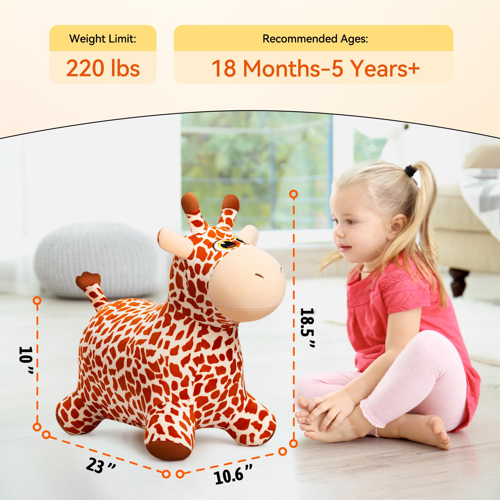 キリン型ホッピングトイ