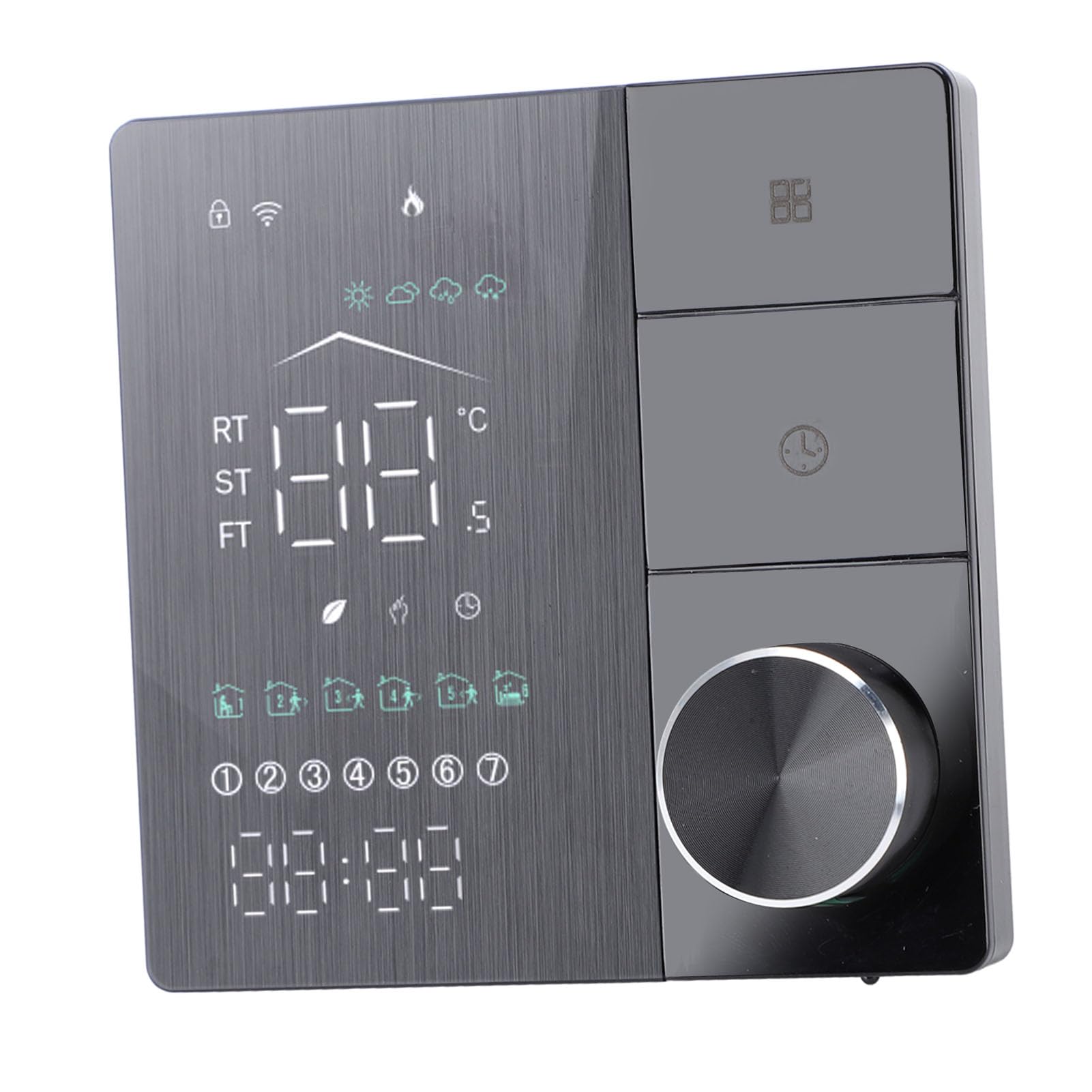 Hyuduo Intelligenter Elektrischer Heizungsthermostat mit KI-Technologie, Energiesparender Programmierbarer Digitaler Thermostat für Heimbüro, Wechselstrom 95 V–240 V, Sprachsteuerung für Xiao Ai