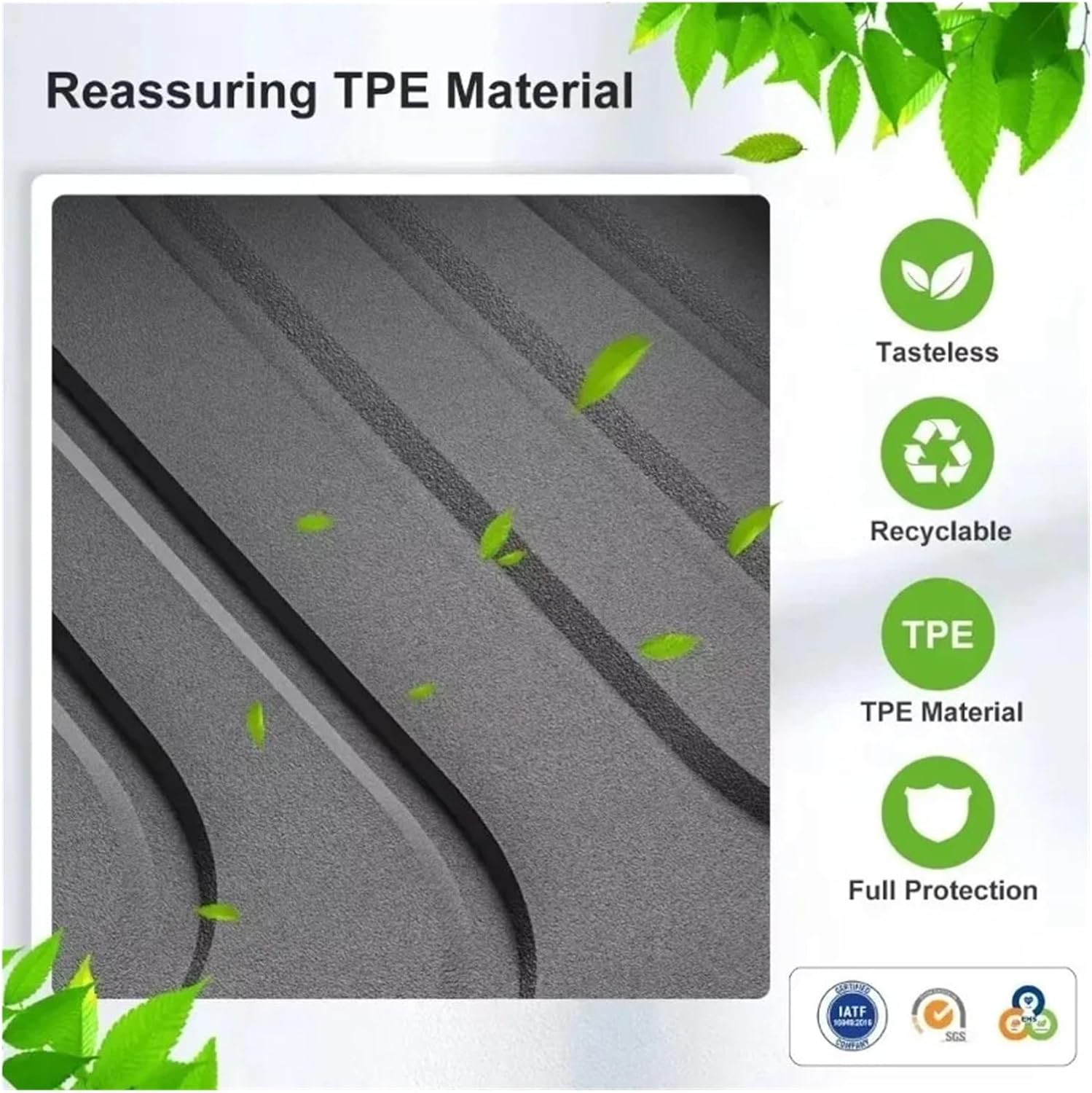 Suitable Compatible with Volvo EX30 2024/2025 Car Floor Mats Trunk Liners Luggage Compartment Mats Waterproof Accessories Black(EX30 Backrest pad)