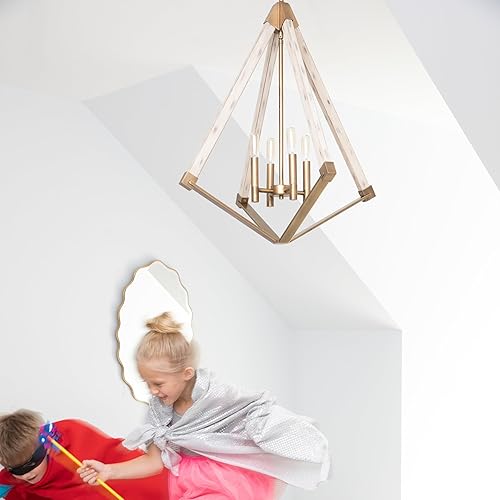 Miniatura 6 de Quoizel VP5204WS - Farol de punto de vista para vestíbulo, 4 luces, 240 vatios, latón desgastado (28 pulgadas de alto x 24 pulgadas de ancho)