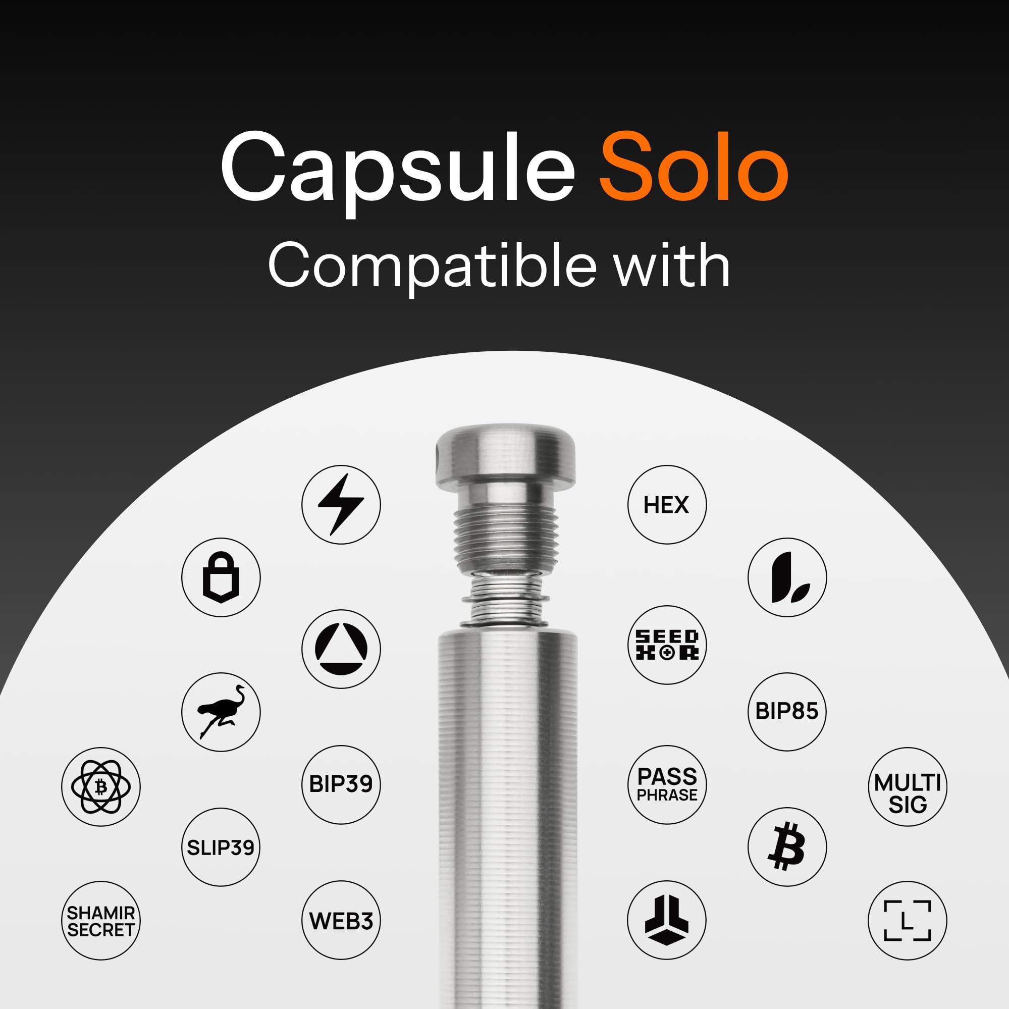 Cryptosteel Capsule Duo - Backup for Private Keys & Passwords