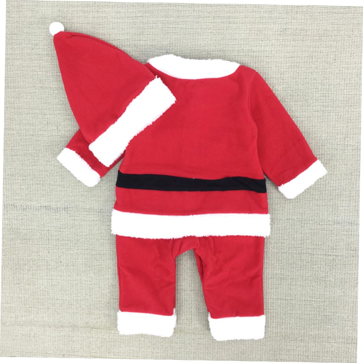 ABOOFAN 2Pcs Cappello Di Natale Babys First Christmas Outfit Cappello Di Natale Del Kit Neonato Set Da Babbo Per Bambini Costume Da Babbo Costume Da Babbo