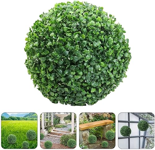 Miniatura 7 de MAGICLULU Bolas de topiario artificiales para plantas artificiales, bolas decorativas de boj sintético, bola de topiario artificial de 13.8 in para
