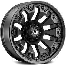 Vision 362 ARMOR Custom Wheel - 20x9, 12 Offset, 6x139.7 Bolt Pattern, 78.1mm Hub - Satin Black with Gray Bolts Rim