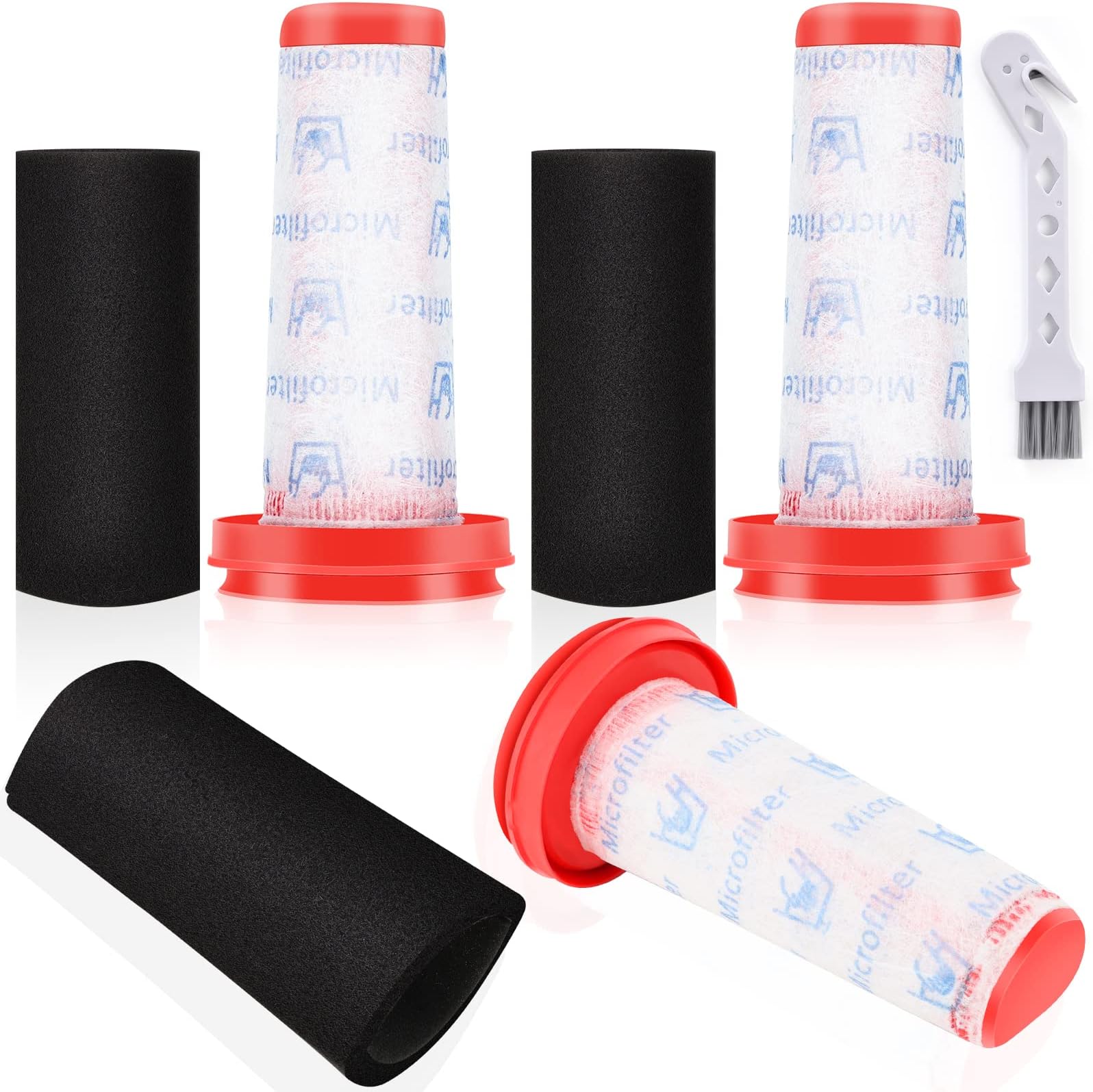 Pack of 3 Filters for Bosch Flexxo Series 4 Battery Vacuum Cleaner BBH32101 BBH3Z0025 BBH3PETGB BBH3211GB, Replacement Filter for Bosch 25.2V 21.6V Cordless Vacuum Cleaner Sponge Filter 12026520
