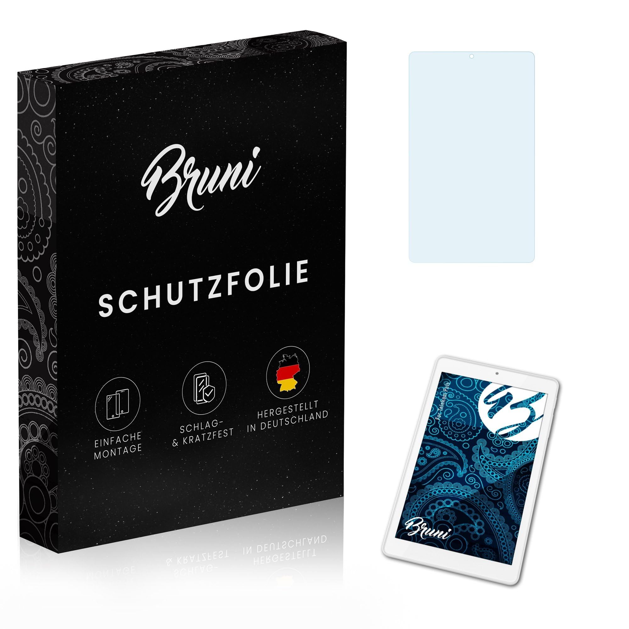 Bruni Screen Protector compatible with Telekom Puls Protector Film, crystal clear Protective Film (2X)