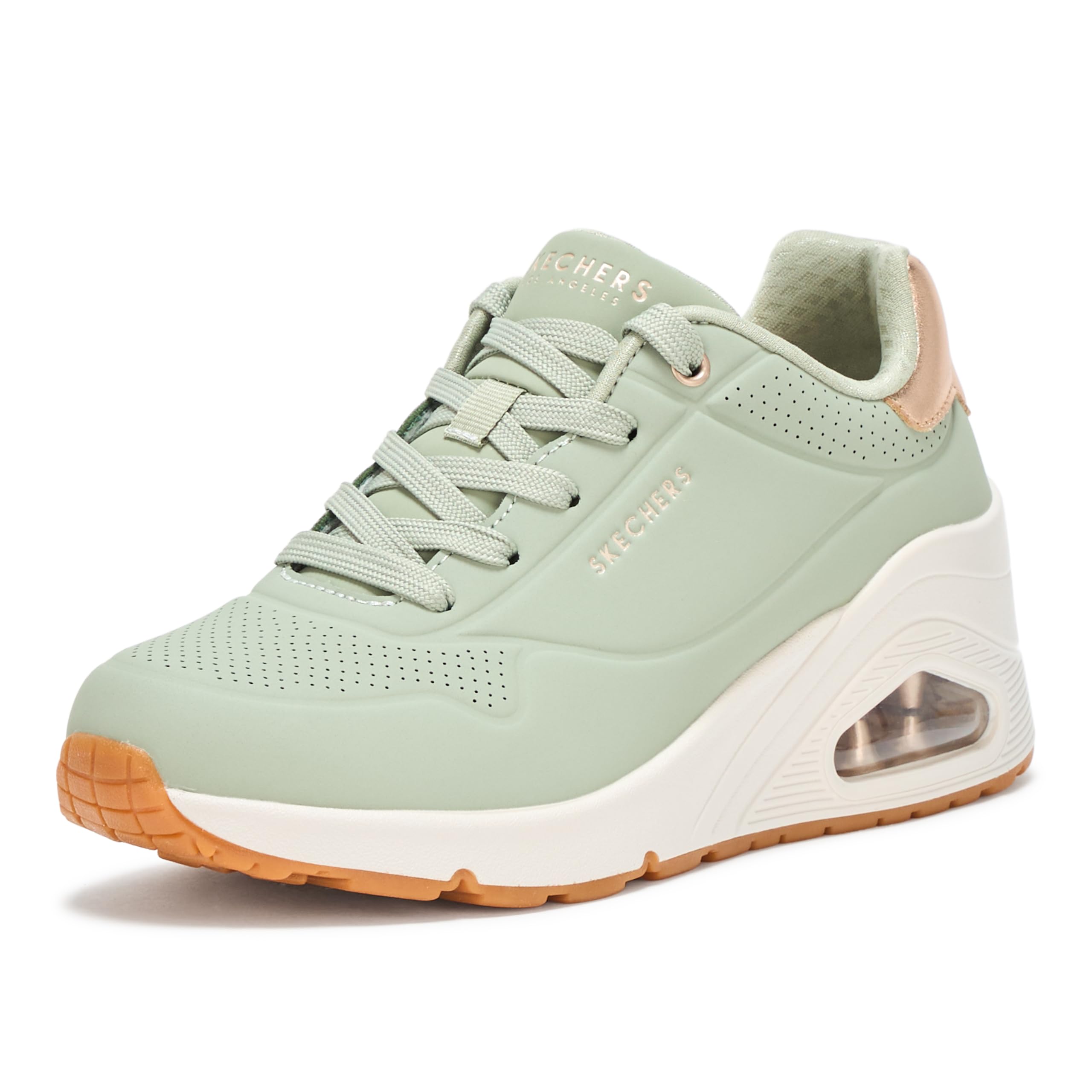 scarpe da ginnastica per donne in pelle con lacci rosso