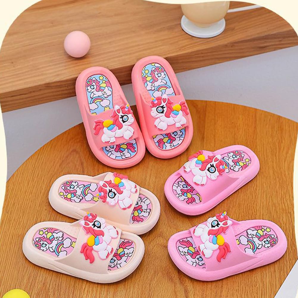 Einhorn Dusch Badeschuhe Mädchen Badelatschen Sommer Schuhe Kinder rutschfeste Slip-on Strand Pool Sandalen