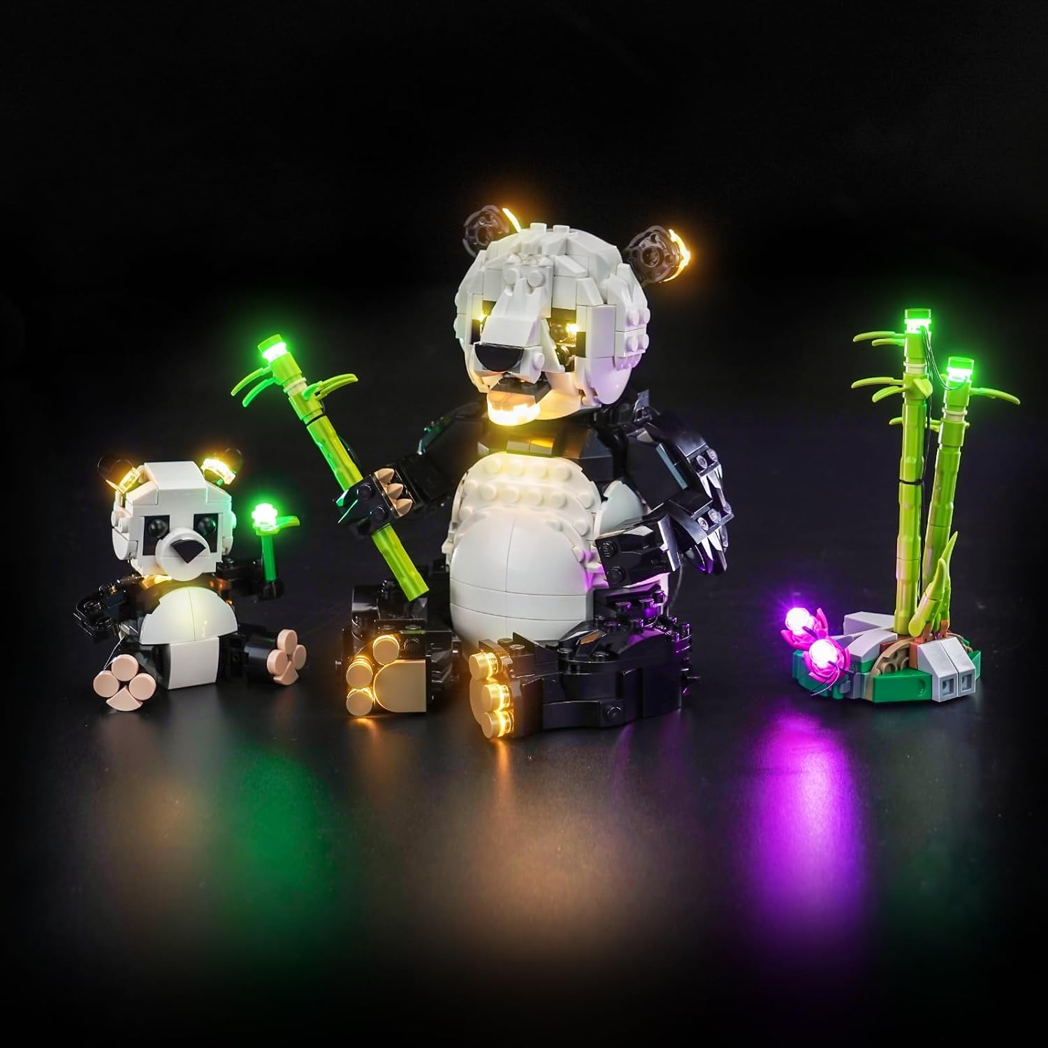 LED Lighting Compatible with Lego Creator 3 in 1 Wild Animals Panda Family, Light Kit Compatible with Lego 31165 Panda Family, NOT Included The Model Set - JUST Lights