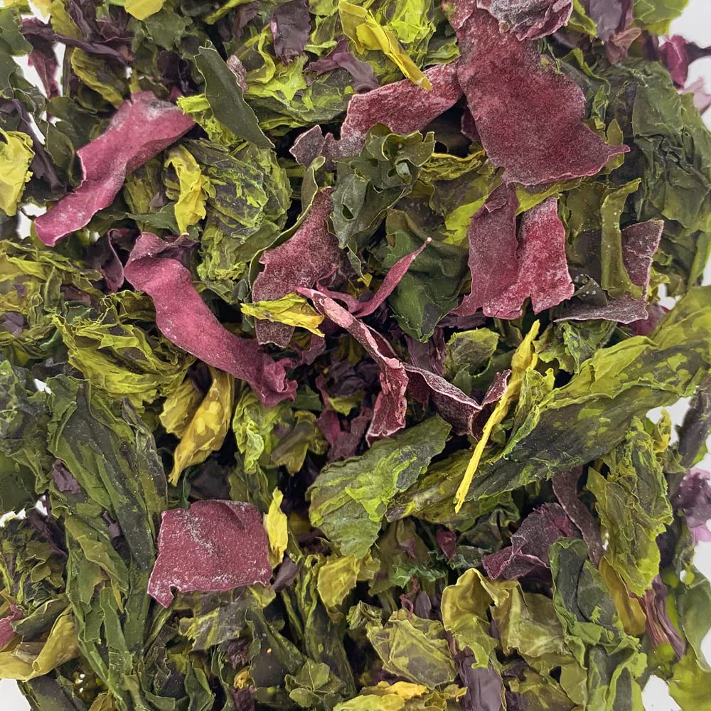 Roches Marines - Salade Iroise - Nori, Laitue de mer, Dulse - Mélange de 3 algues pour aromatiser vos soupes, crèmes et salades - Sachet de 50g - Fabriqué en France