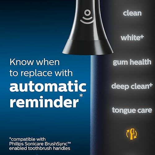 Miniatura 14 de Philips Sonicare Cabezales de cepillo de dientes originales C3 Premium con control de placa, suministro de un año, 2 cabezales de cepillo, negro