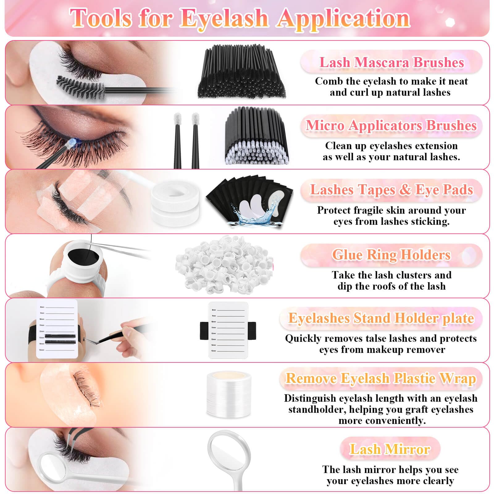 Eyelash Extension Practice Kit for Beginners with Mannequin Head