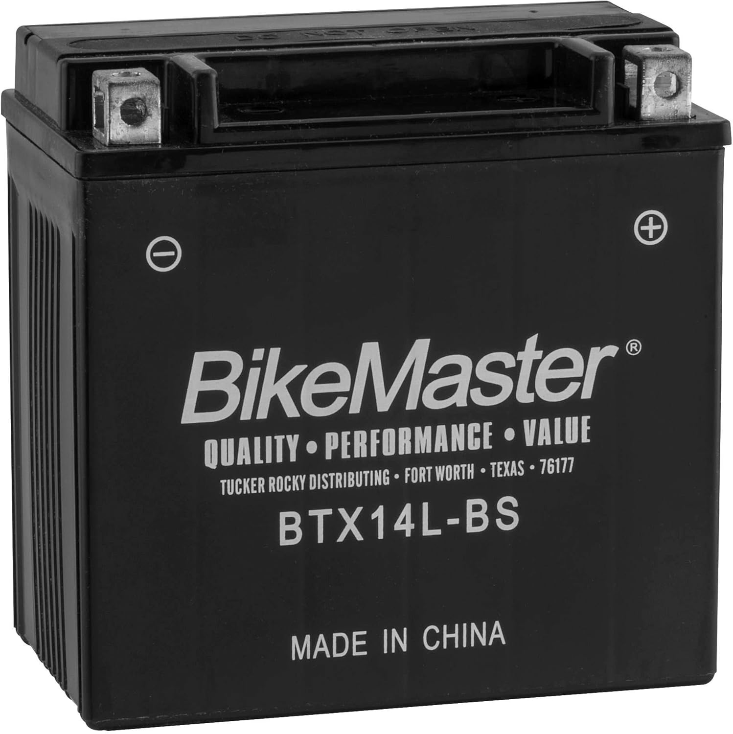 BikeMaster Battery BTX14L-BS BIKEMSTR BATTERY Batteries Maint. Free Battery - BTX14L-BS