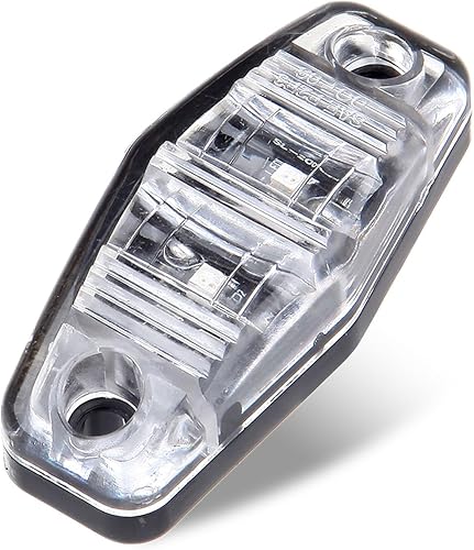 Miniatura 2 de LBRSR - Luz de lente transparente para camión, remolque, luces laterales de guardabarros ovaladas ámbar, luces de holgura LED, impermeable, montaje