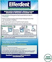 Vista 6 de Efferdent Tabletas de limpieza de retenedores, tabletas de limpieza de dentaduras para aparatos dentales, menta fresca y limpia, 44