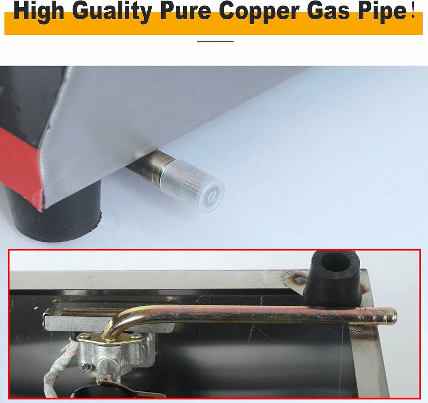 Freidora de Acero Inoxidable a Gas Freidora Comercial de GLP Freidora Individual de Gran Capacidad de 10 l Control de Temperatura Ajustable Freidora de encimera Gruesa con Cesta~/