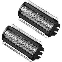 2 Packs Replacement Foil Shaver Heads Compatible with MANSCAPED The Lawn Mower 5.0 Ultra, Stainless Steel Body & Groin Grooming Replacement Blades